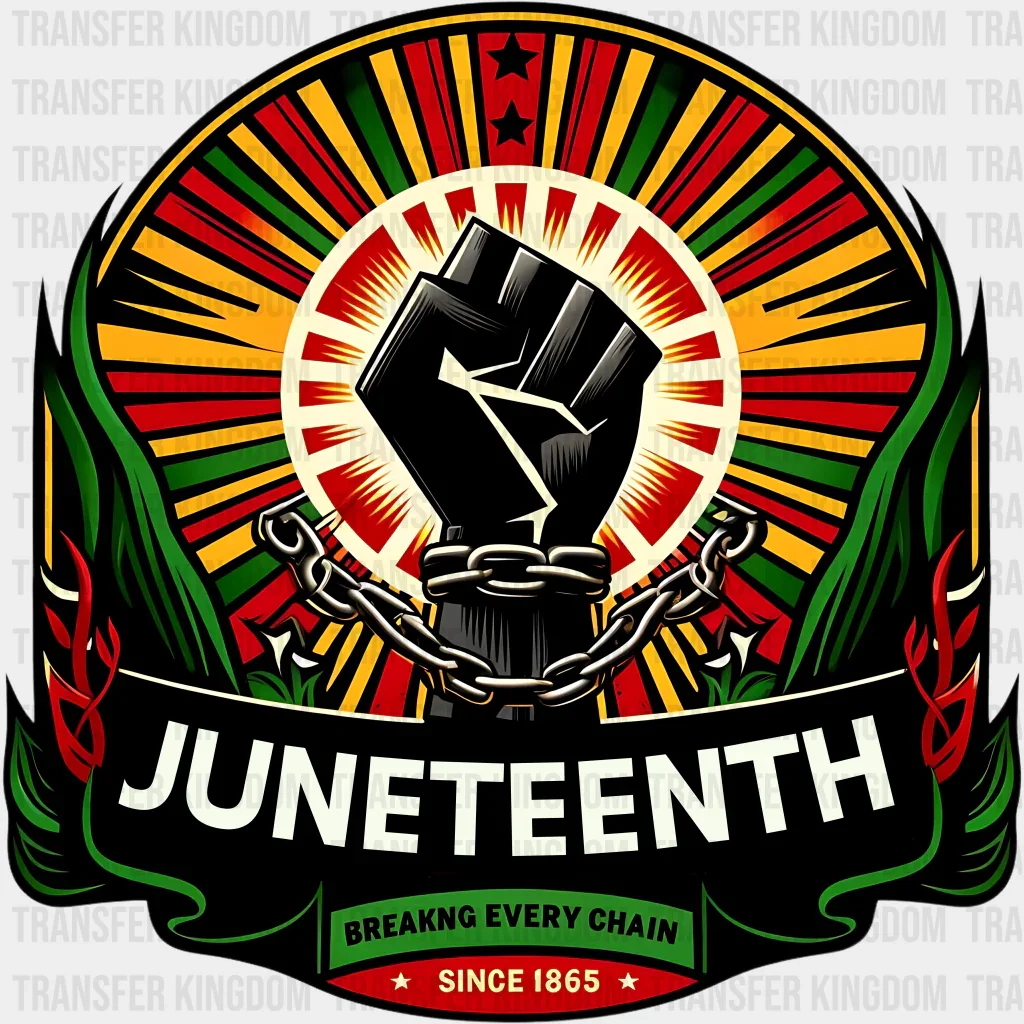 African Colors Rising Fist - Juneteenth DTF Heat Transfer