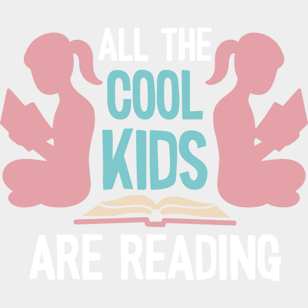 All The Cool Kids Are Reading - Librarian DTF Transfers - Image 2