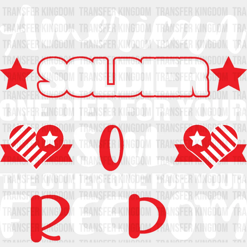 American Soldier - Memorial Day DTF Transfer - Image 2