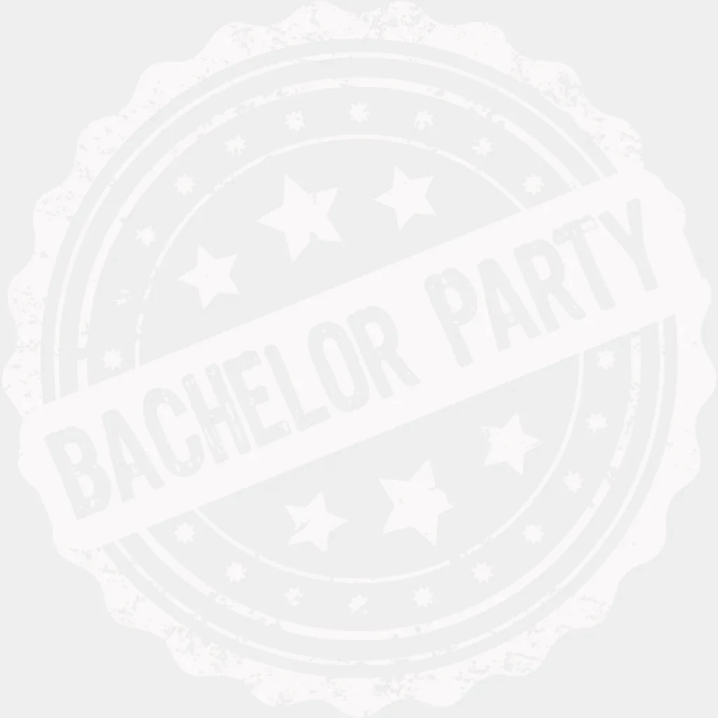 Bachelor Party Circular B&W Design - Bachelor DTF Transfer - Image 2