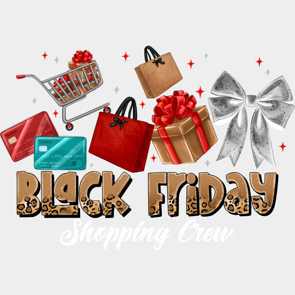 Black Friday Shopping Crew - Shopping DTF Transfers - Image 2