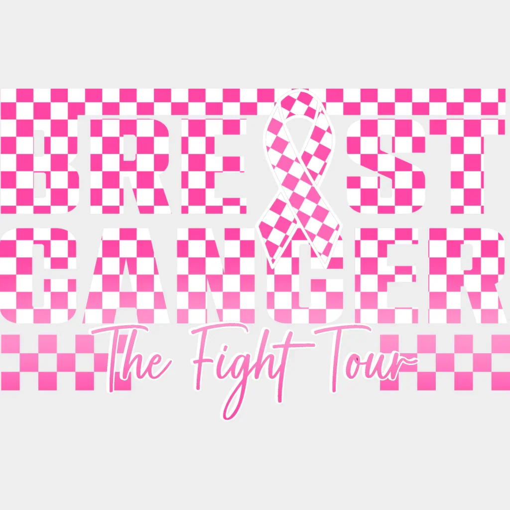 Breast Cancer Fight Tour - Breast Cancer DTF Transfer - Image 2