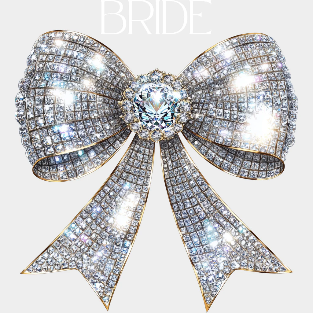 Bride Sparkling Ribbon - Bachelorette DTF Transfers - Image 2