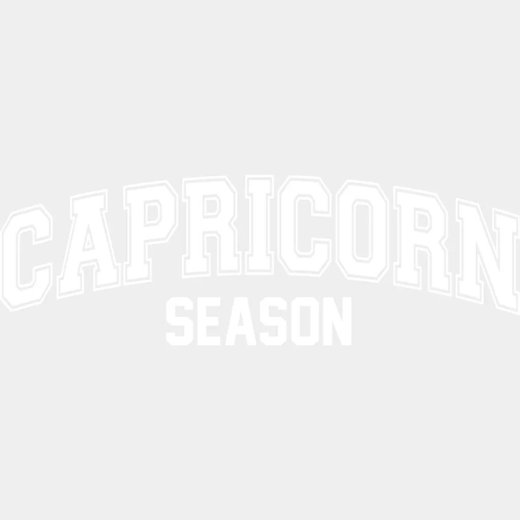 Capricorn Season Retro Design - Zodiacs And Horoscopes DTF Transfer - Image 2