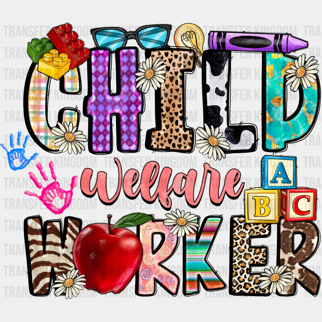 Child Worker - Teacher DTF heat transfer - Image 2