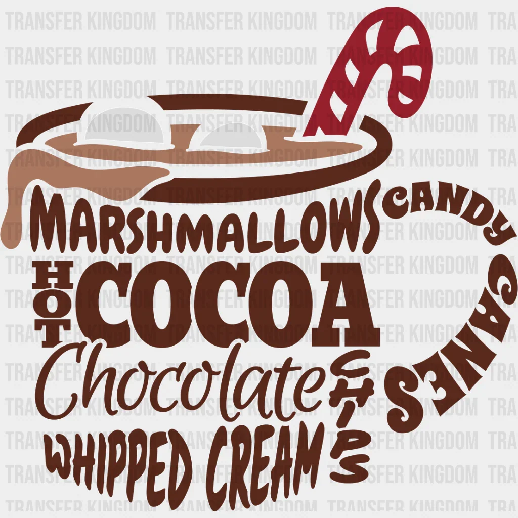Christmas Drink Brown Design - Christmas DTF Transfer - Image 2