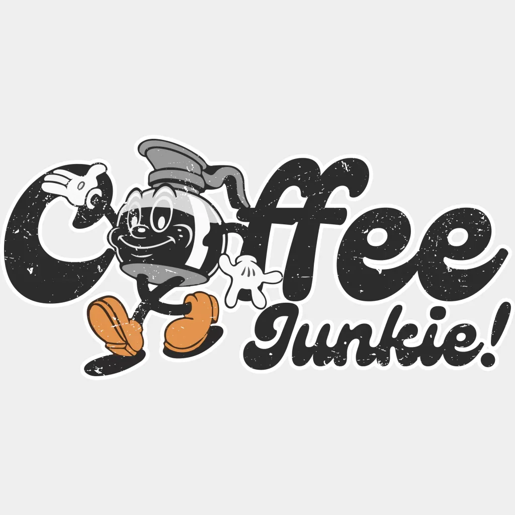 Coffee Junkie - Coffee DTF Transfer - Image 2