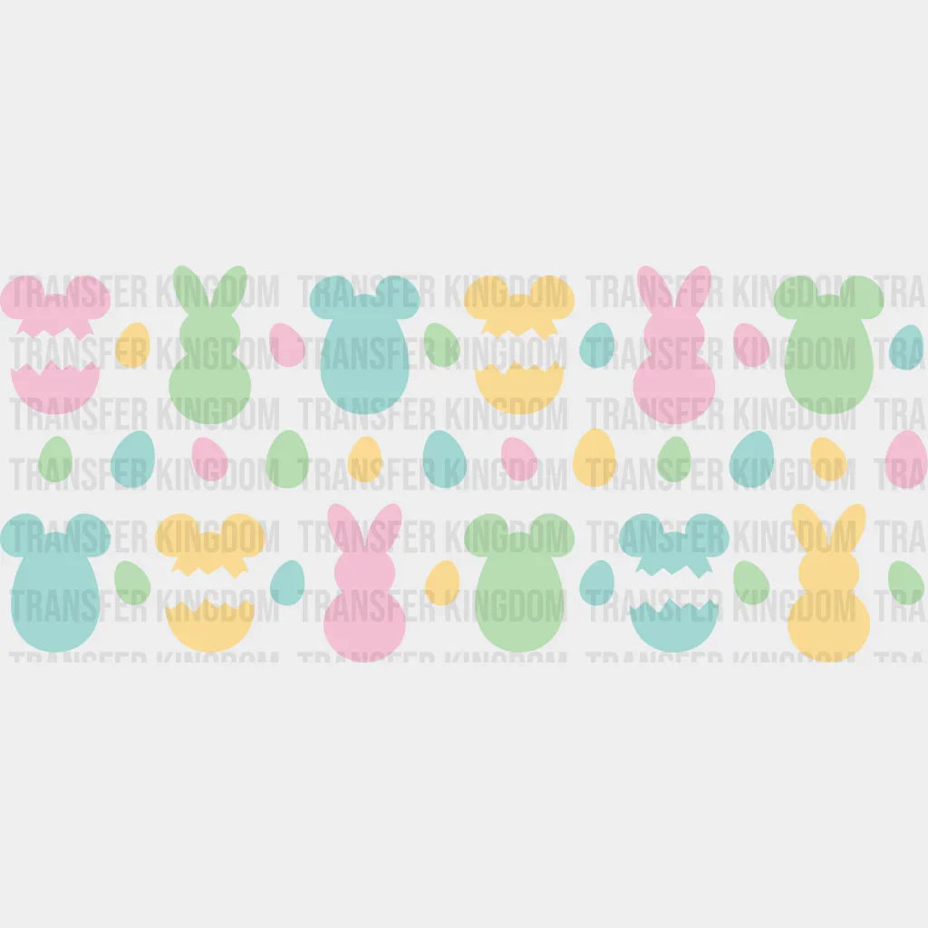 Colorful Eggs - Easter Cup Wrap UV Sticker Permanent UV DTF Decal