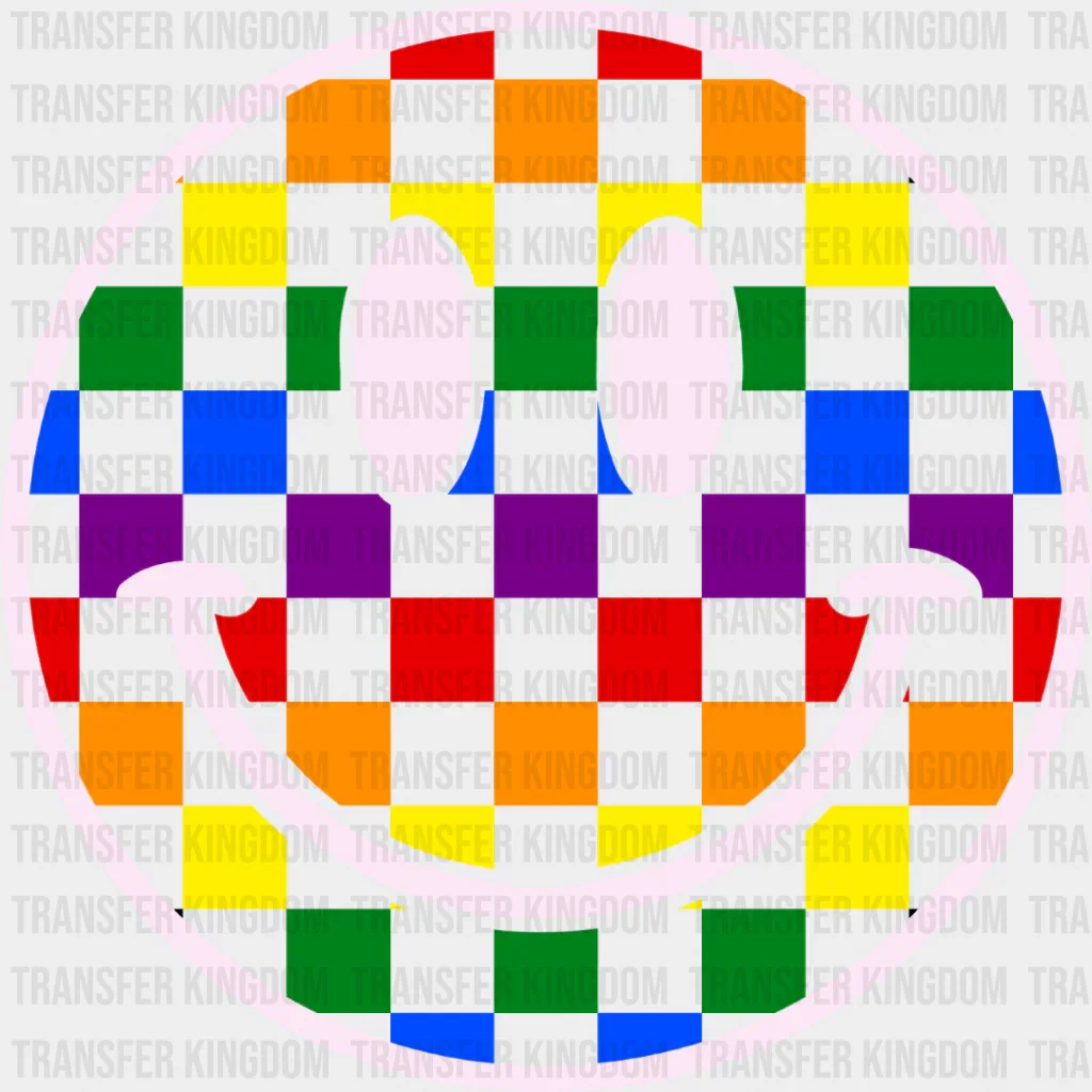 Colorful Smiley Design - Gay Theme DTF Transfer - Image 2