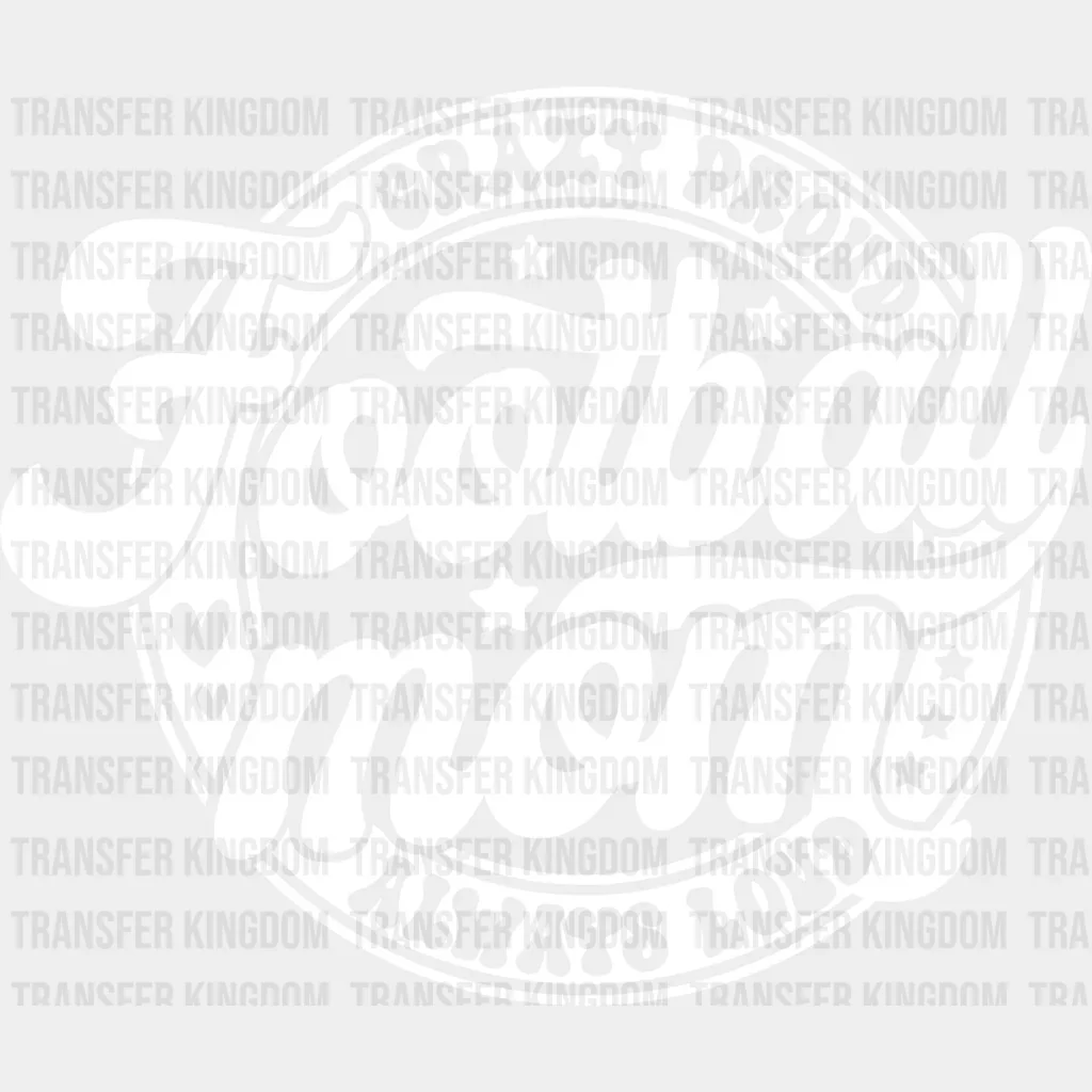 Crazy Proud Football Mom - Football DTF Heat Transfer - Image 2