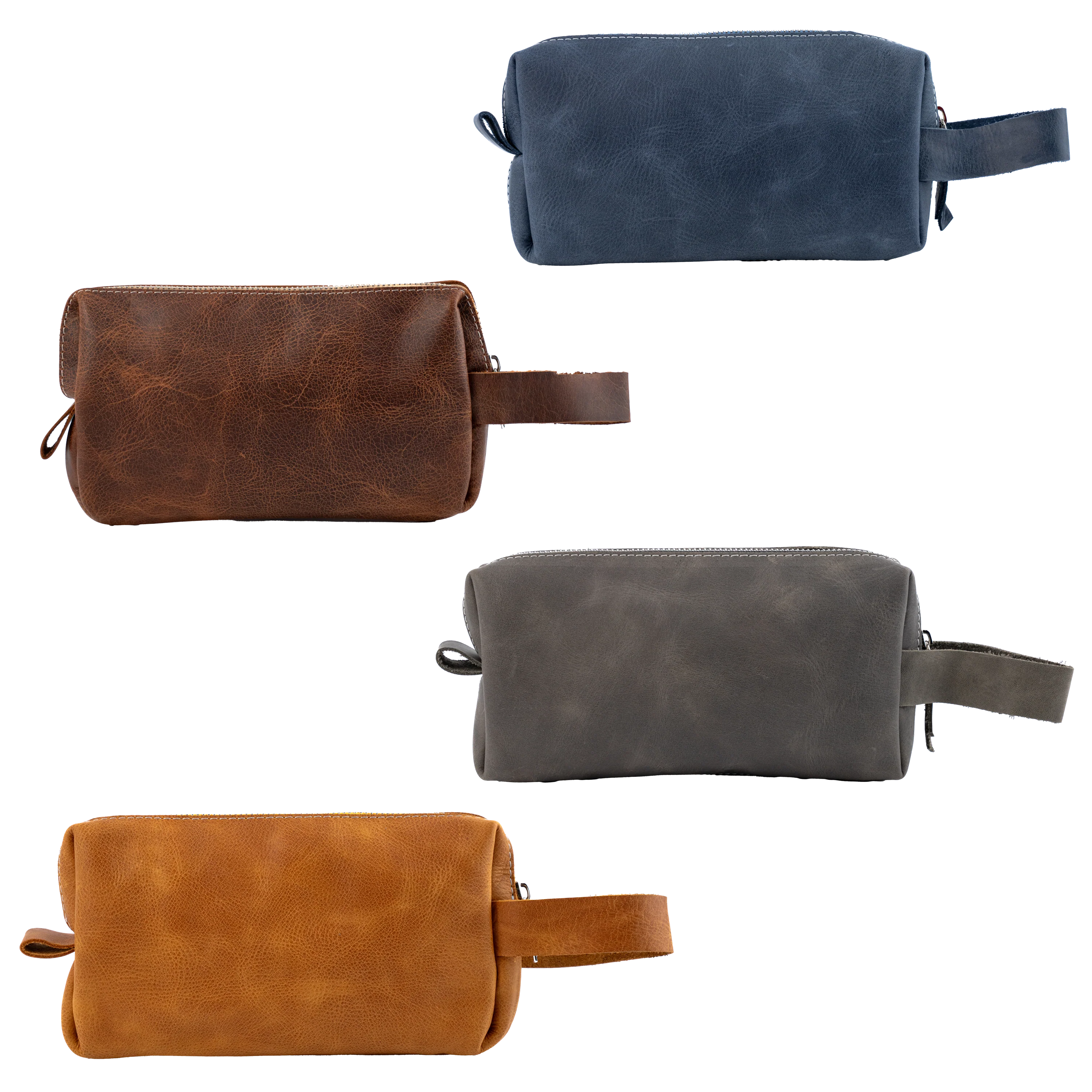 Custom Engraved Leather Dopp Kit for Men - Image 6