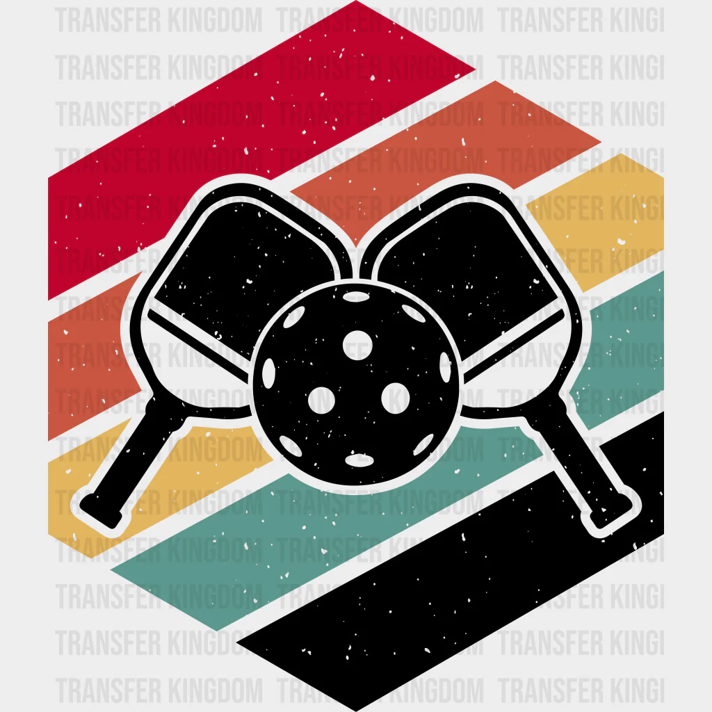 Diagonal Trapezoids, Pickleball Design - Pickleball DTF Transfers