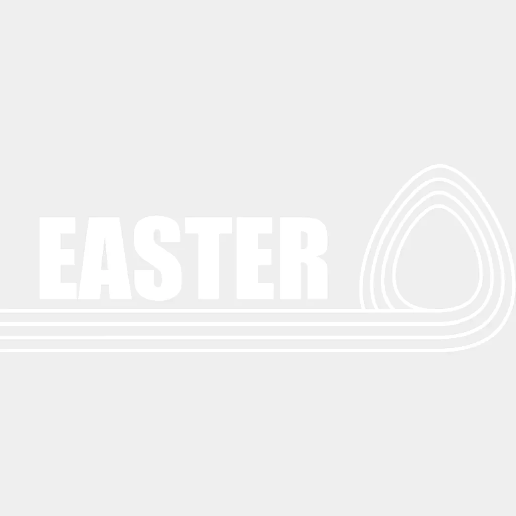 Easter B&W Lines - Easter DTF Transfer - Image 2