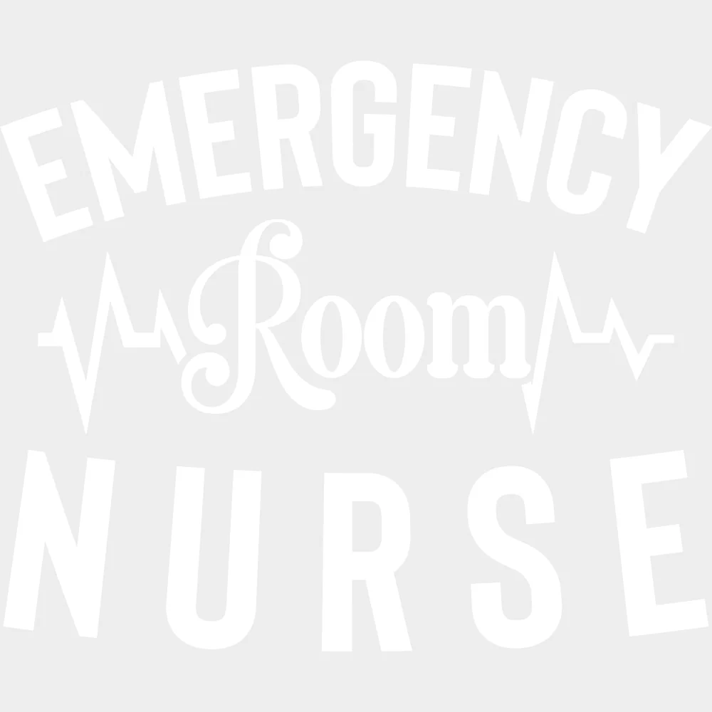 Emergency Room Nurse ECG Line - ER Nurse DTF Transfers - Image 2