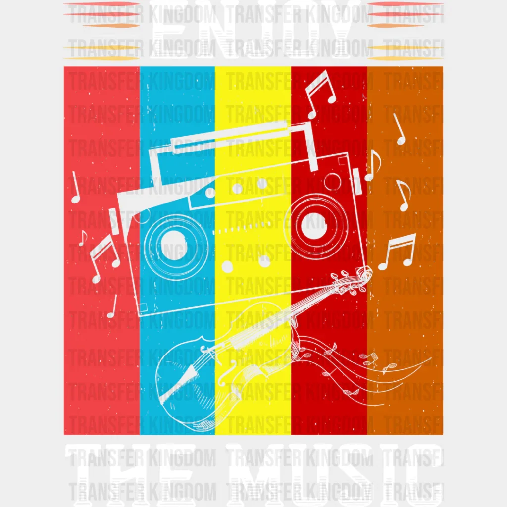 Enjoy The Music - Singing DTF Heat Transfer - Image 2