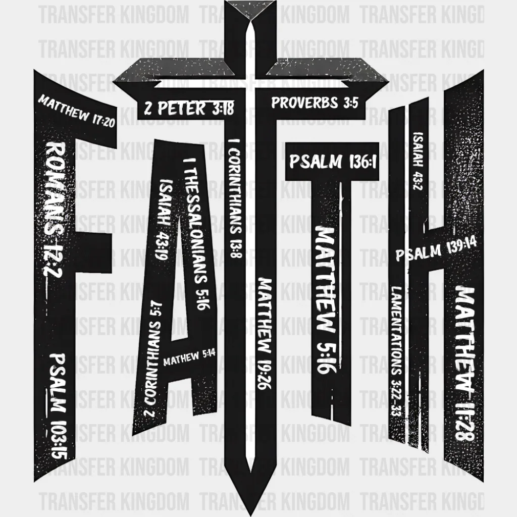 Faith Cross - Christianity DTF Transfer