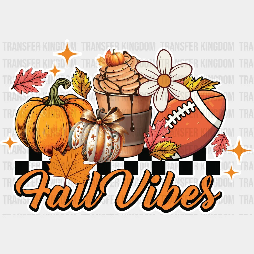 Fall Vibes Football Design - Fall DTF Transfer - Image 2