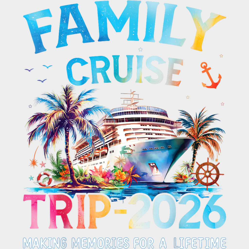 Family Cruise Trip 2026 - Family Cruise DTF Transfer - Image 2