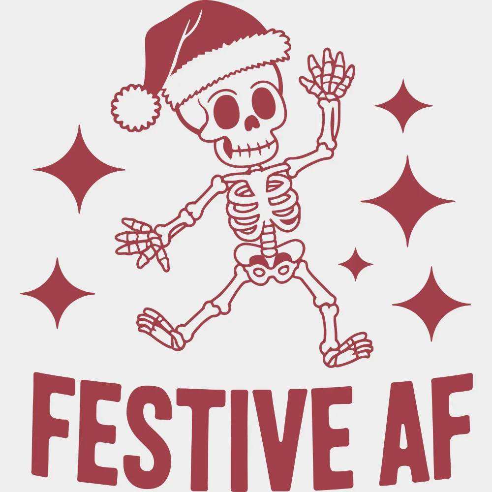 Festive AF - Christmas DTF Transfer - Image 4