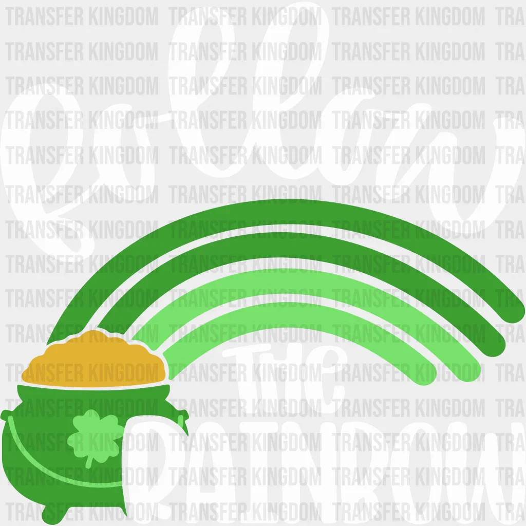 Follow The Rainbow Clover Design - St. Patrick's Day DTF heat transfer - Image 2