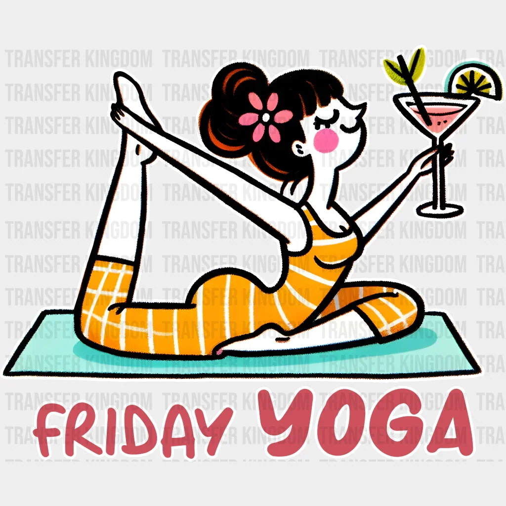 Friday Yoga - Yoga DTF Heat Transfer - Image 2