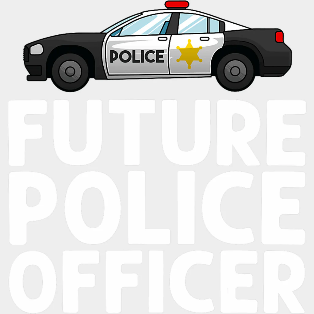 Future Police Officer, Police Car - Police DTF Transfers - Image 2