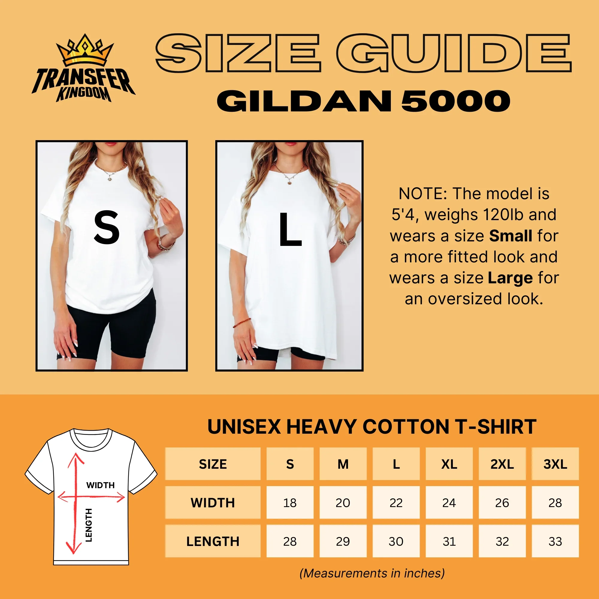 Custom Gildan Heavy Cotton Adult T-Shirt G5000 - Image 2