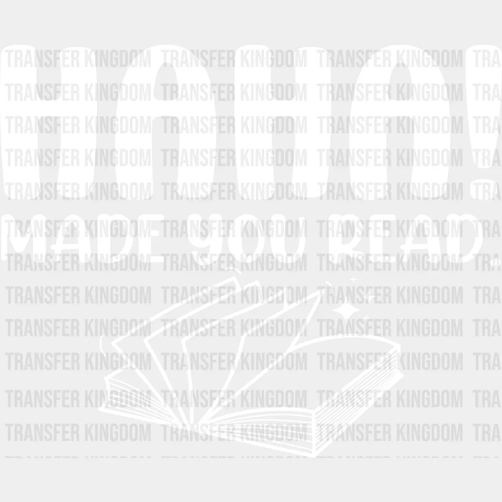 Haha Made You Read Design - Librarian DTF heat transfer - Image 2