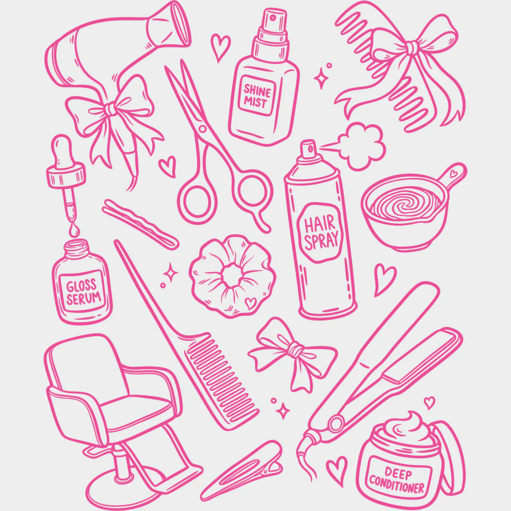 Hair Stylist Items - Hair Stylist DTF Transfers - Image 3