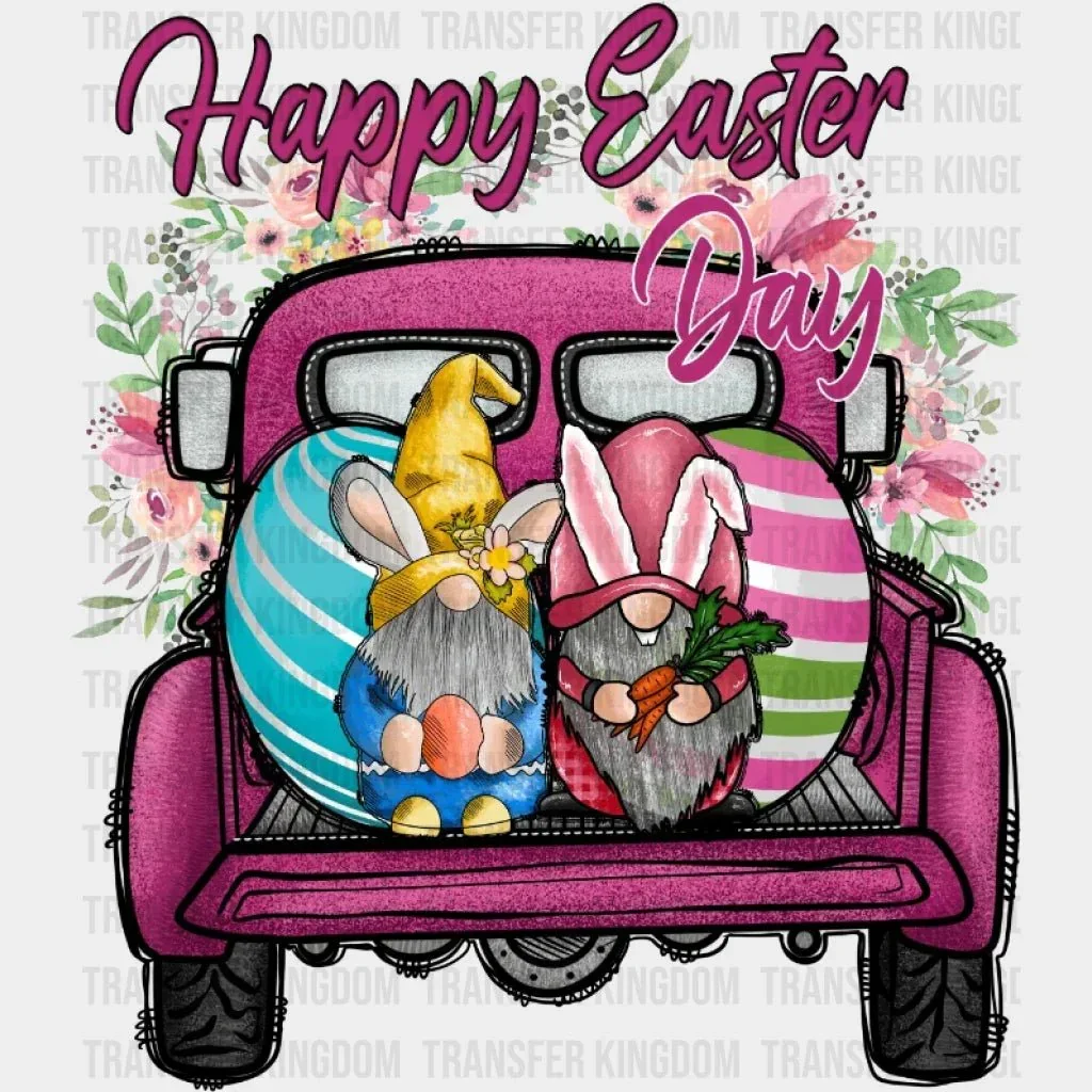 Happy Easter Day Truck Gnomes Design - DTF heat transfer