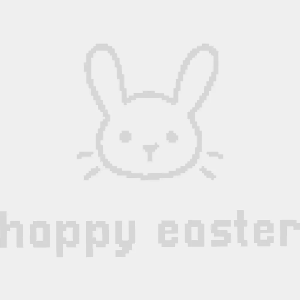 Happy Easter Rabbit Pixelated - Easter DTF Transfer - Image 2