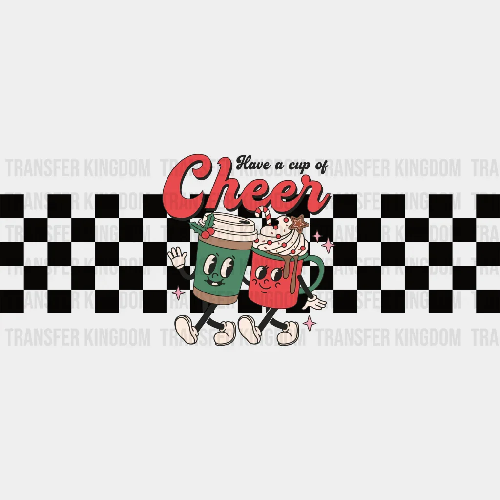 Have A Cup Of Cheer - Mardi Gras Cup Wrap UV Sticker Permanent UV DTF Decal