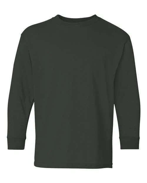 Youth Heavy Cotton™ Long Sleeve T-Shirt - 5400B - Image 4