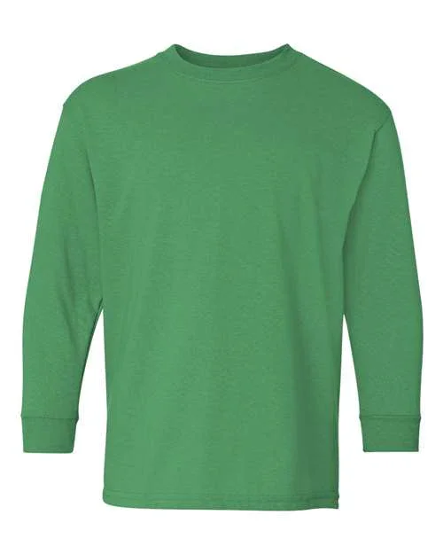 Youth Heavy Cotton™ Long Sleeve T-Shirt - 5400B - Image 6