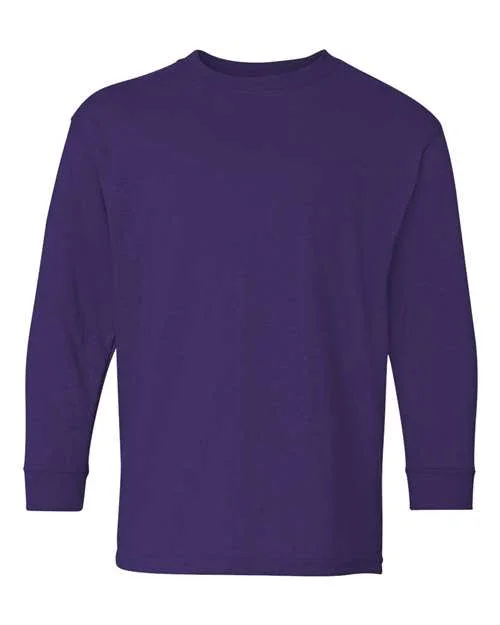 Youth Heavy Cotton™ Long Sleeve T-Shirt - 5400B - Image 8