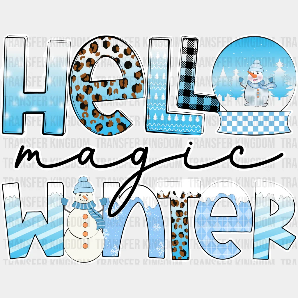 Hello Magic Winter - Winter Iron On DTF Transfer - Image 2