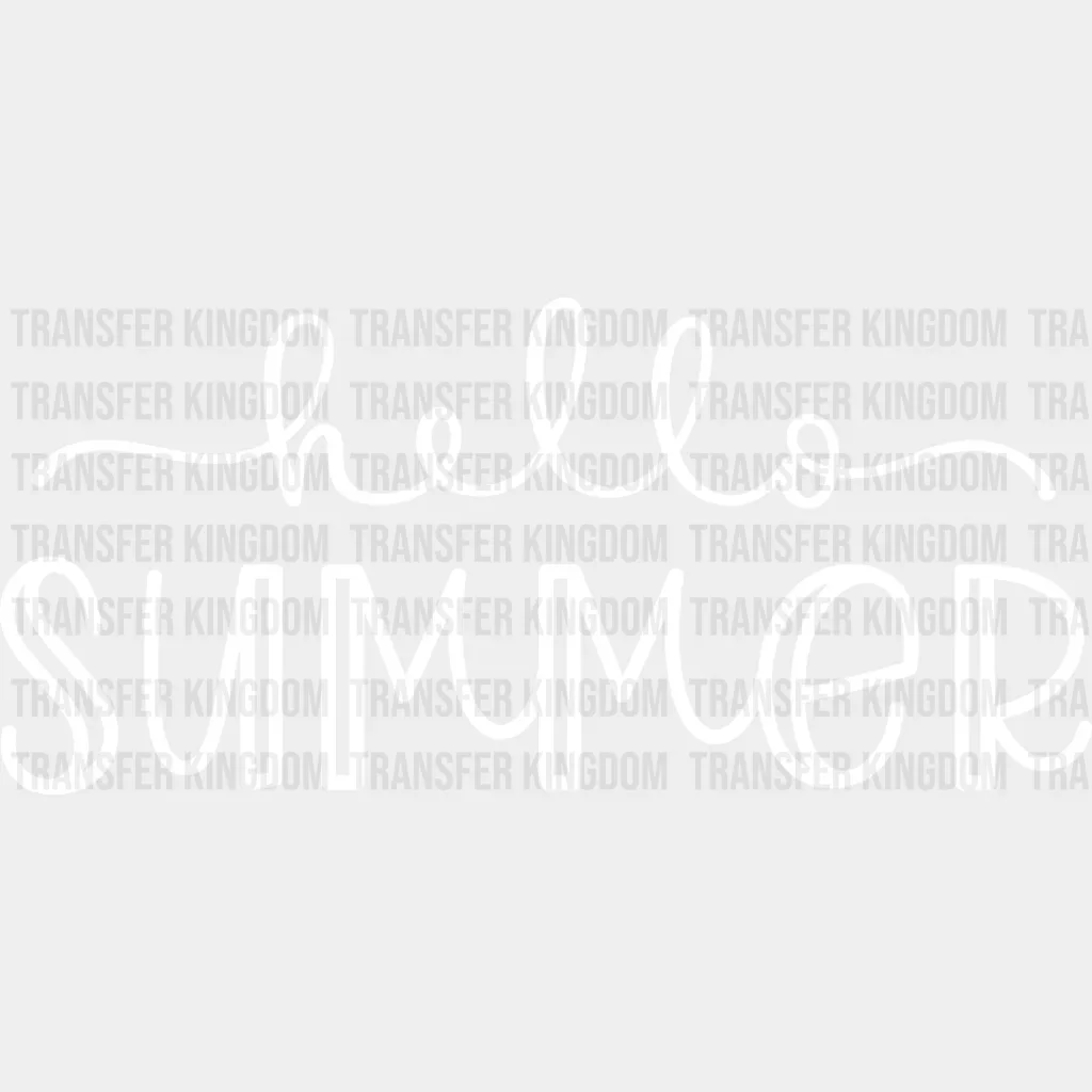 Hello Summer - Vacation Design - DTF heat transfer - Image 2