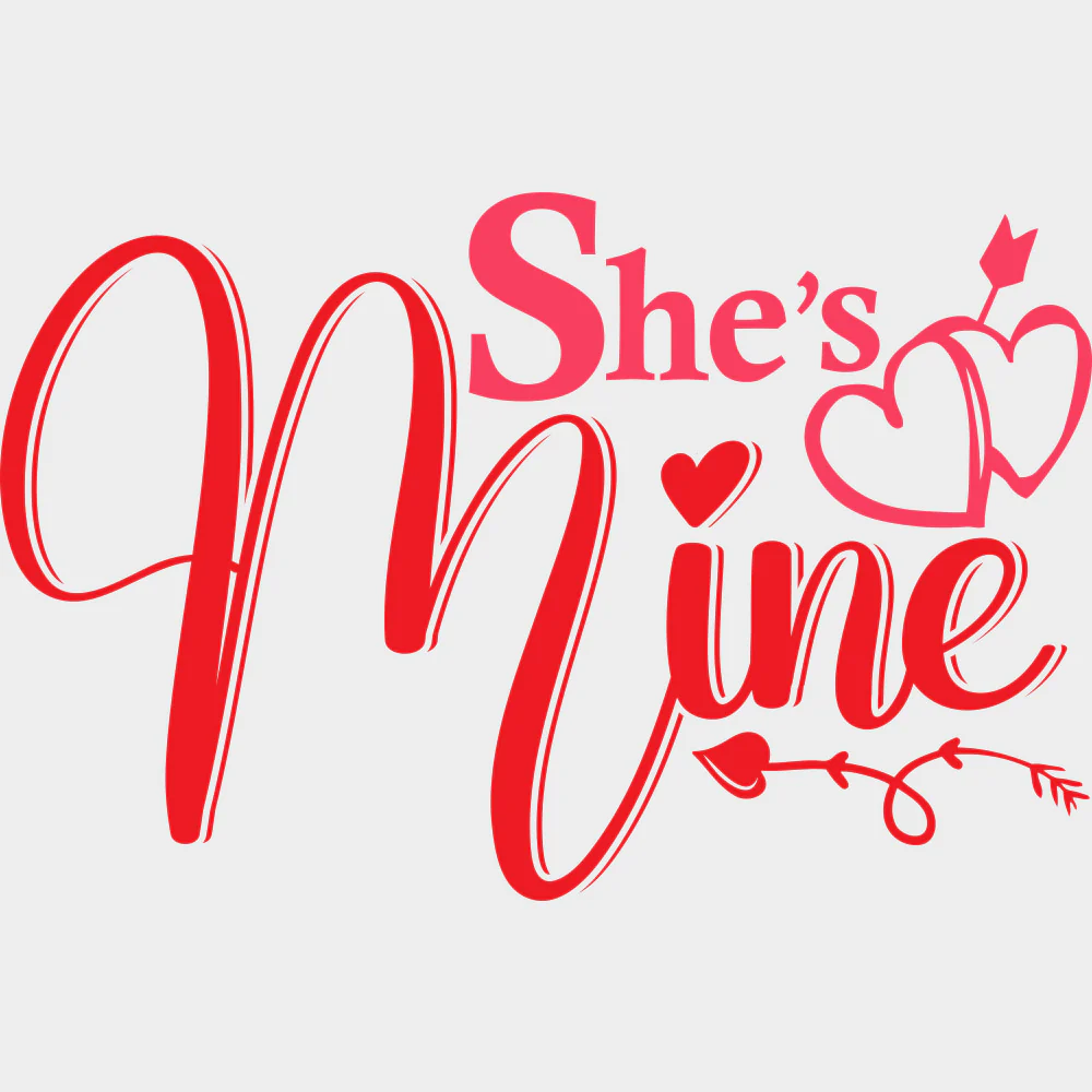 He's Mine & She's Mine - Boyfriend-Girlfriend DTF Transfers - Image 2