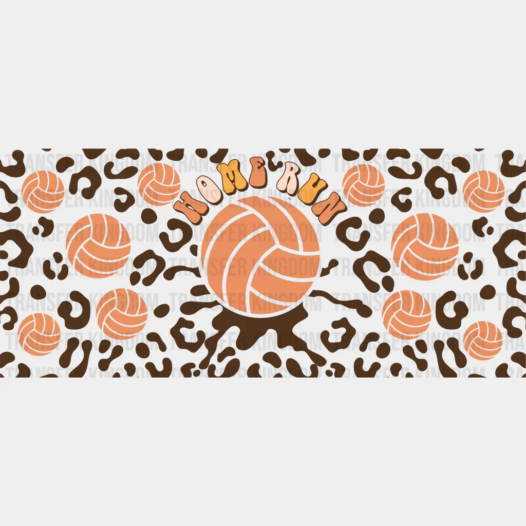 Home Run Volleyball - Volleyball Cup Wrap UV Sticker Permanent UV DTF Decal