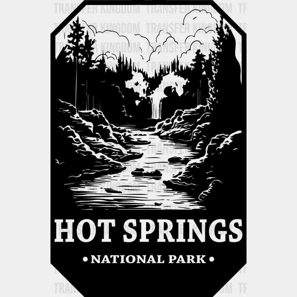 Hot Spring National Park Design - National Parks DTF Transfers