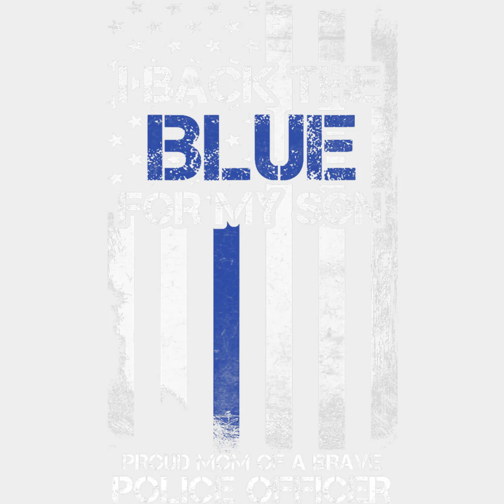 I Back The Blue For My Son - Police DTF Transfers - Image 2