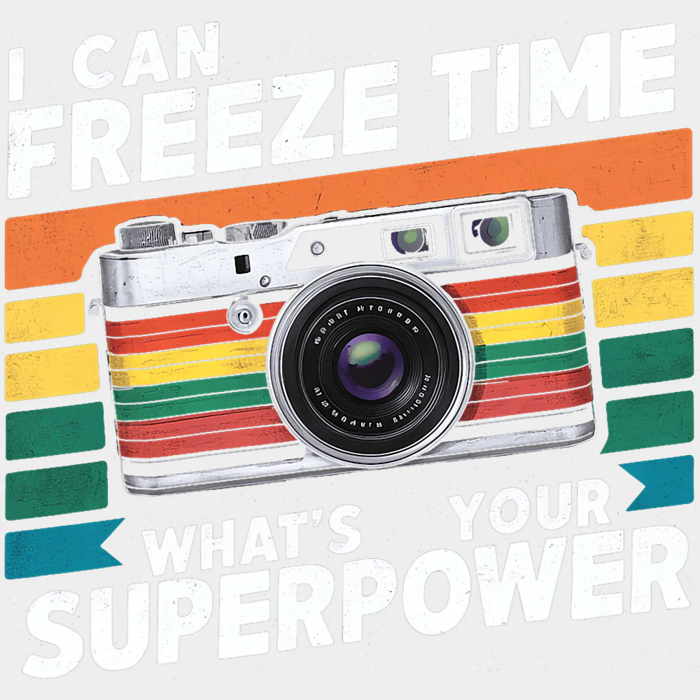 I Can Freeze Time, Rainbow Camera - Photography DTF Transfers - Image 2