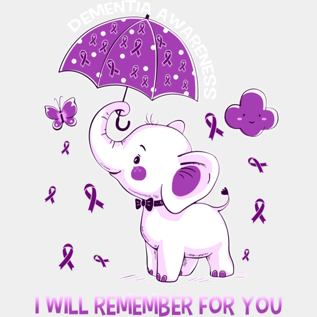I Will Remember For You - Alzheimer's Awareness DTF Transfer - Image 2