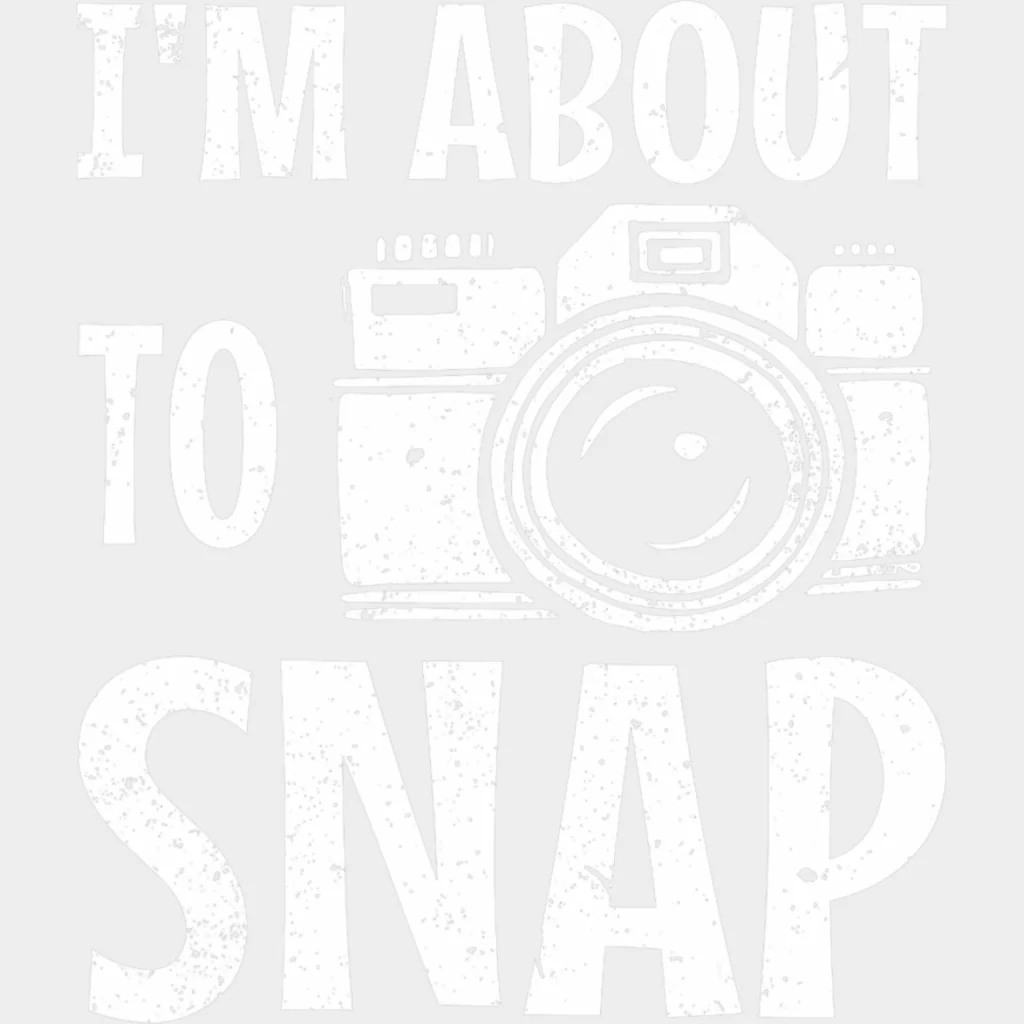 I'm About To Snap B&W - Photography DTF Transfers - Image 2