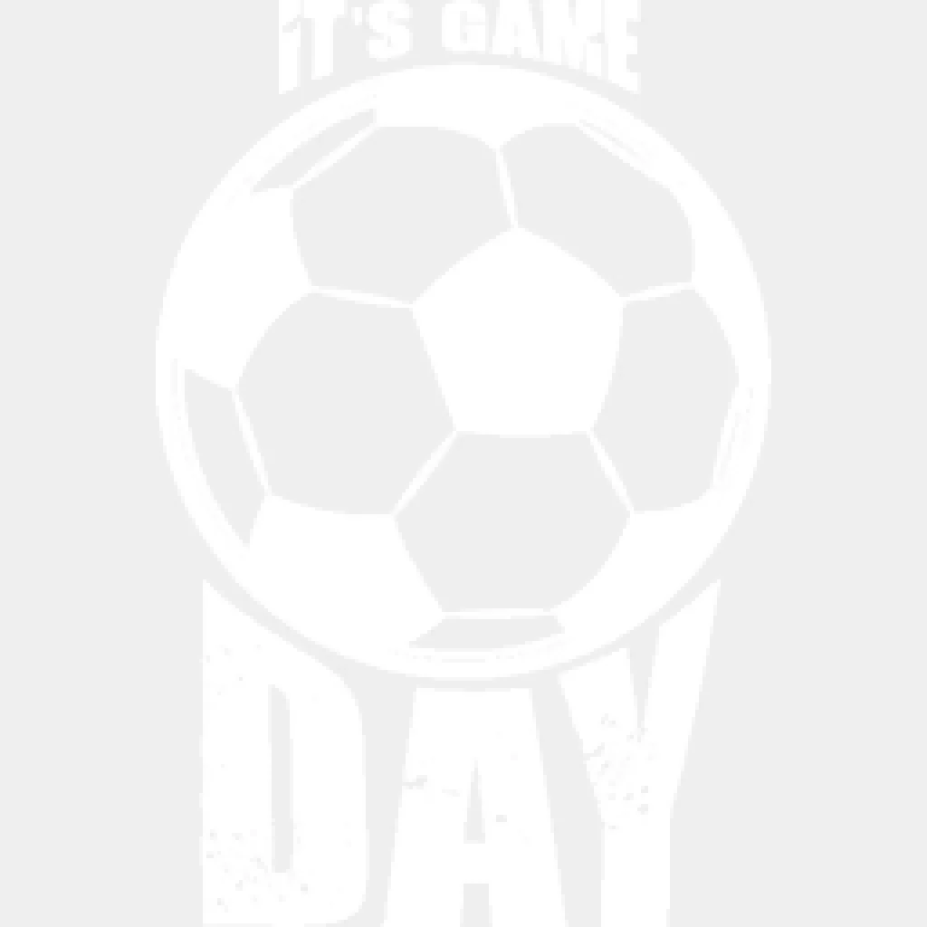 It's Game Day B&W - Soccer DTF Heat Transfer - Image 2