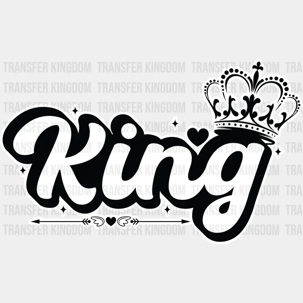 King and Queen Crown - King-Queen DTF heat transfer