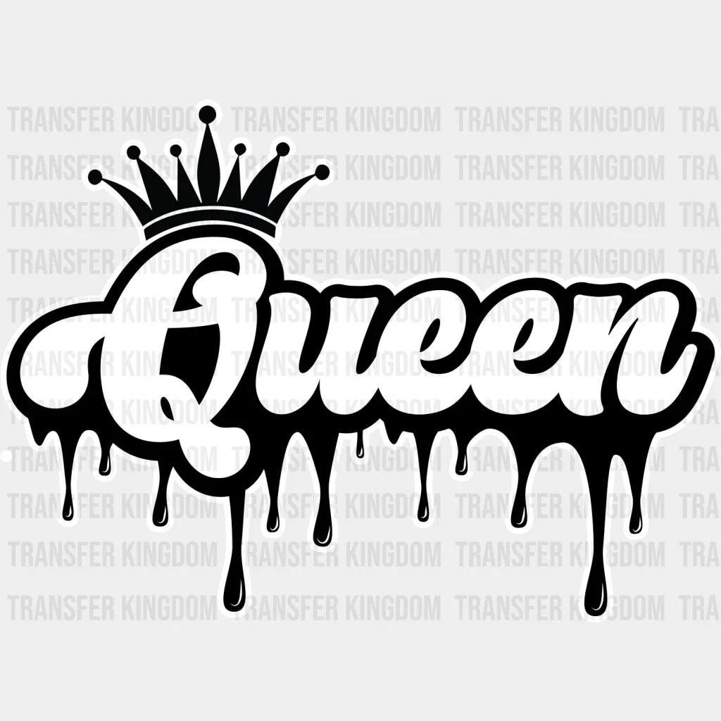 King and Queen Dripping Design - King-Queen DTF heat transfer - Image 2