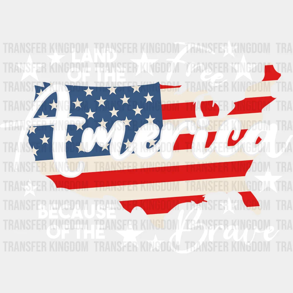 Land Of The Free America - Memorial Day DTF Transfer - Image 2