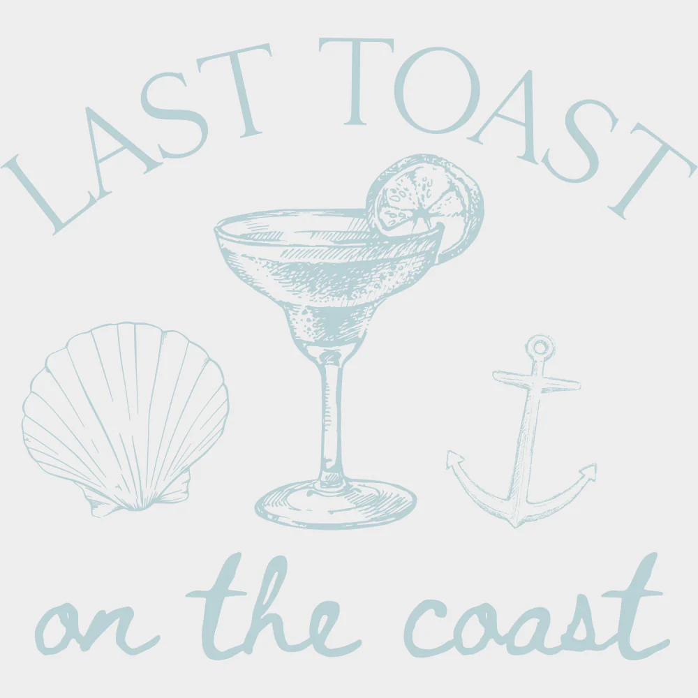 Last Toast On The Coast - Bachelor DTF Transfer - Image 2