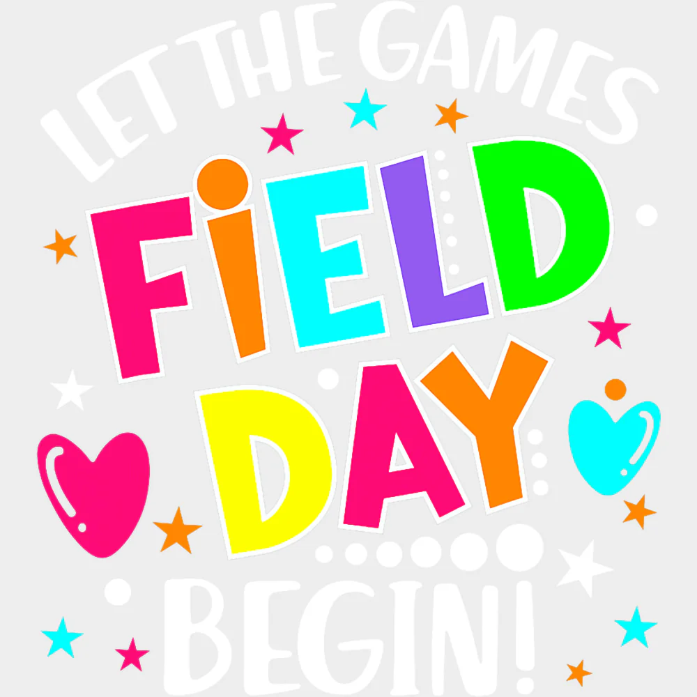 Let The Games Begin, Stars & Hearts - Field Trip DTF Transfers - Image 2